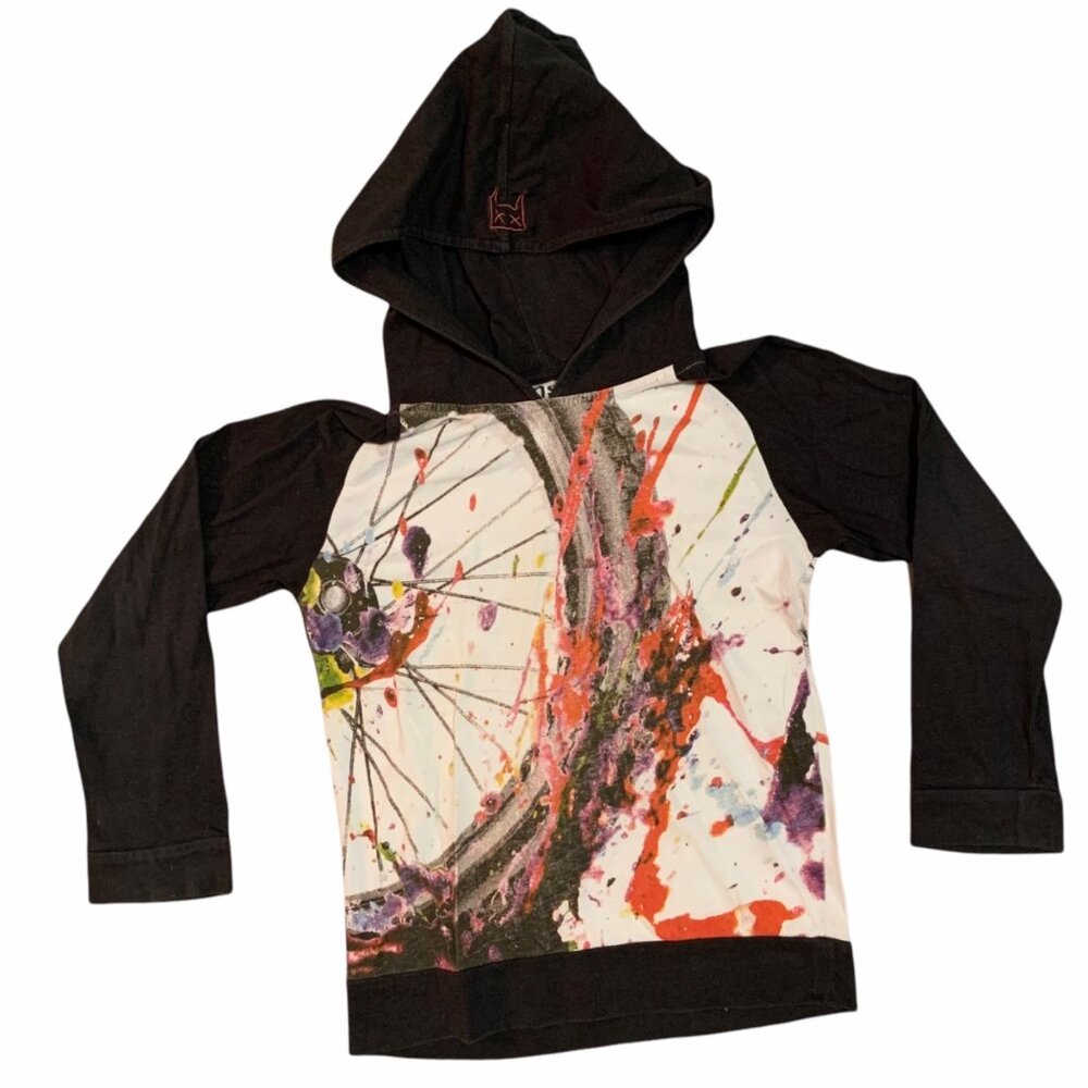 Munster Splatter Print Hooded Lightweight Sweatshirt 5
